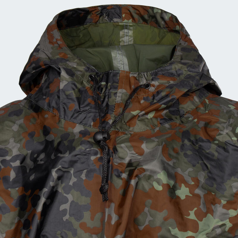 Poncho de pluie RipStop | Imperméable | Capuche | Camouflage