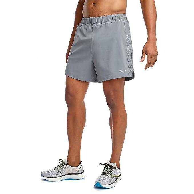 Saucony Men Outpace 5 Inches Short-Castlerock-Xl