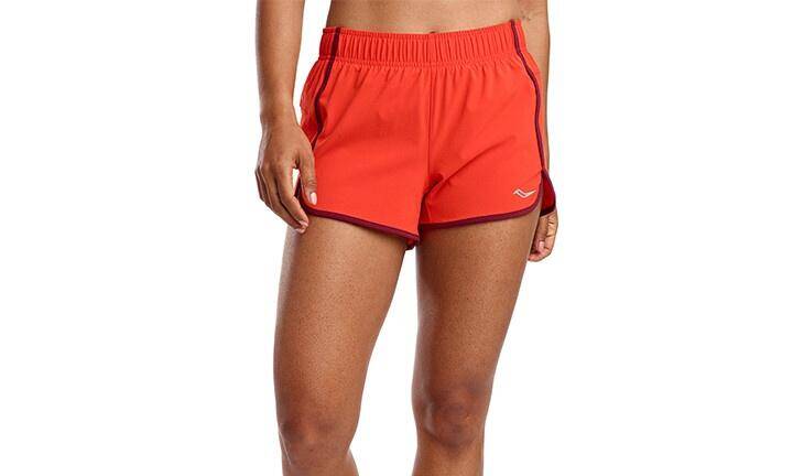 Saucony Women Outpace 3 Inches  Short-Poinciana-L