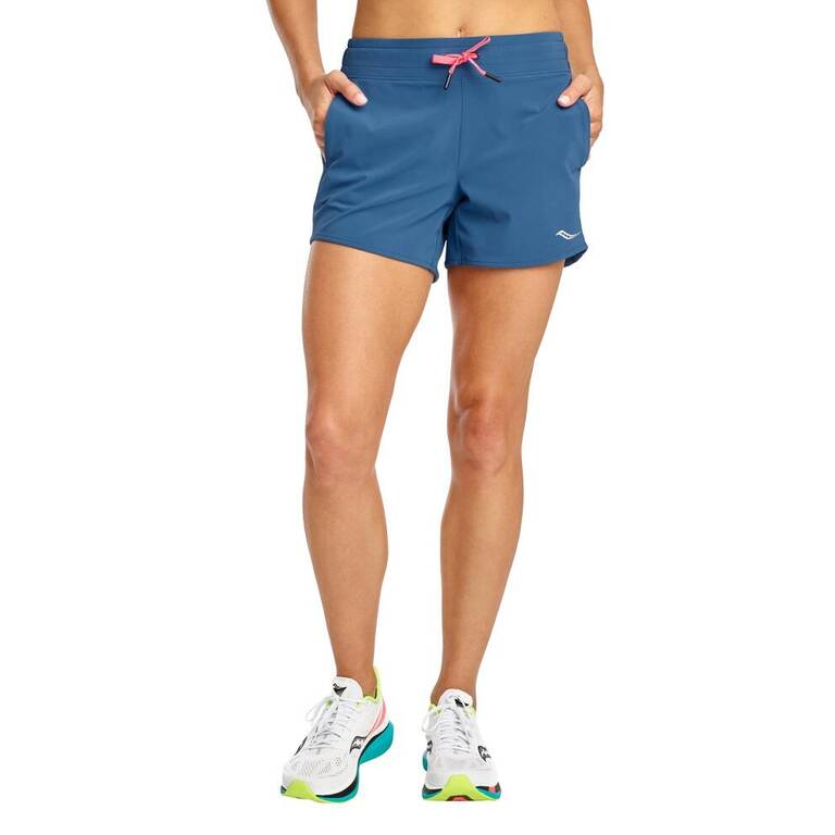 Saucony Women Ramble 5 Inches Short-Ensign Blue-Xl