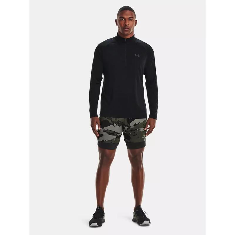 Sudadera de fitness para hombres bajo armadura tecnológica 2.0 1/2 zip