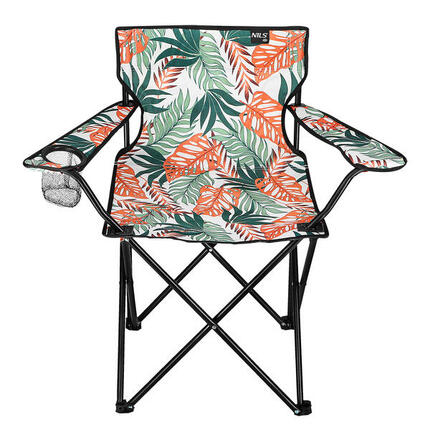 Chaise de camping pliable avec porte-gobelet NILS CAMP NC1625