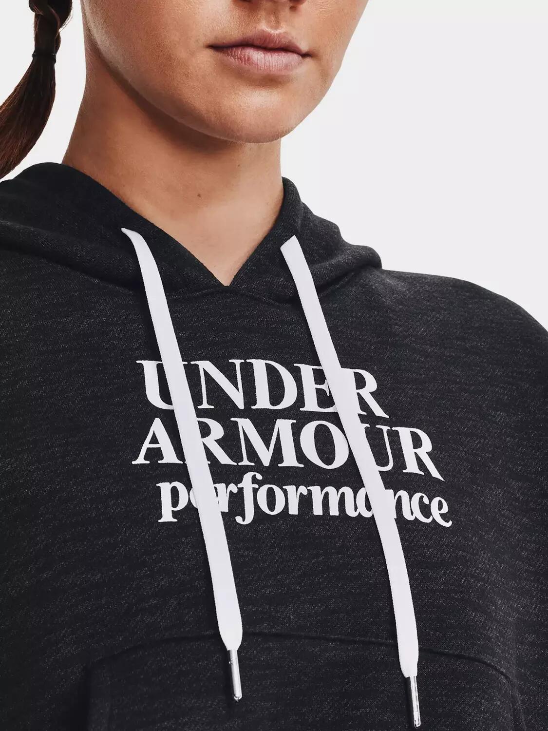 Sweat à capuche Under Armour Essential Script pour femmes 4/7