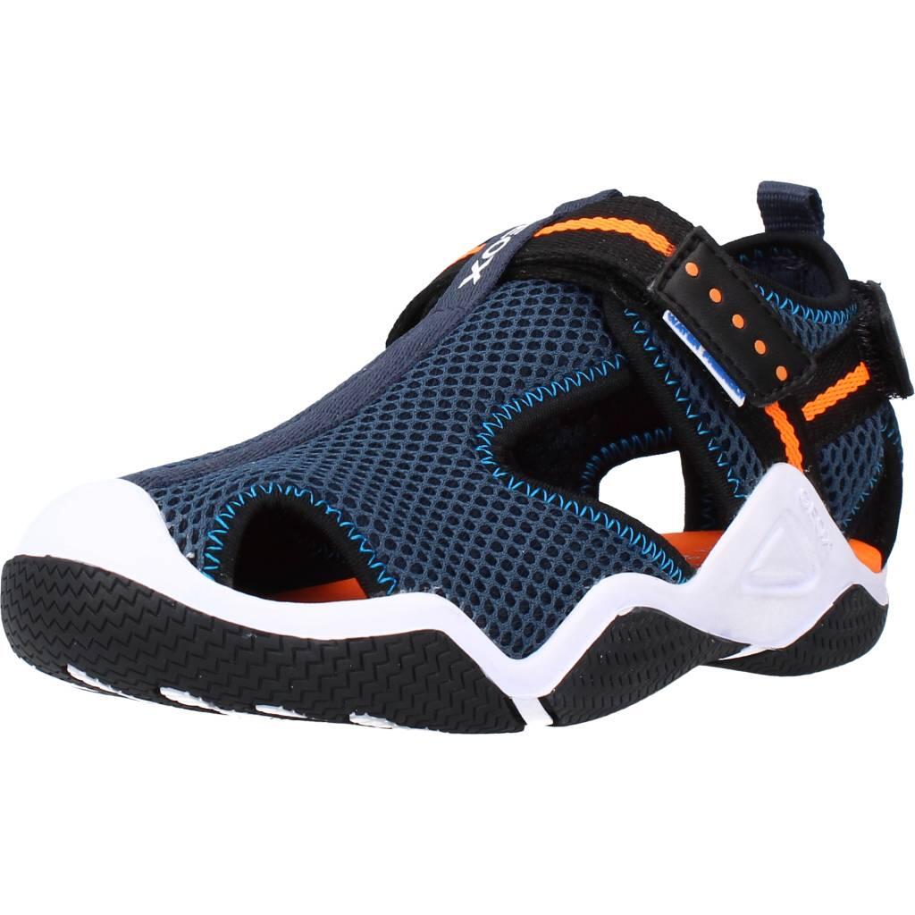 Sandálias de menino geox jr wader a azul