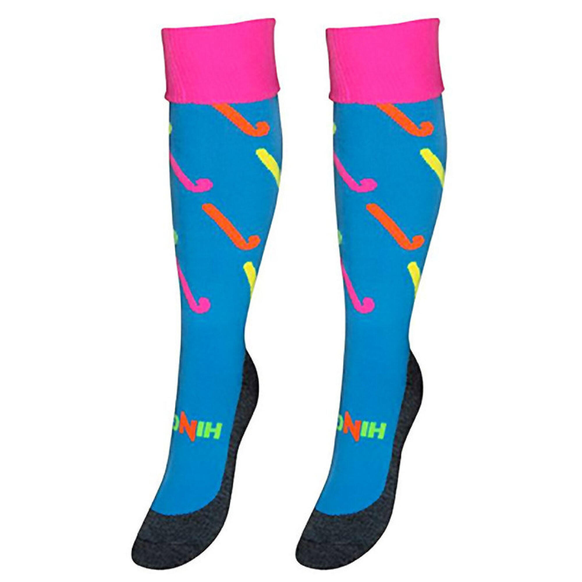 Knee High Hockey Socks with Hockey Stick Designs | Kids Sizes 3/4