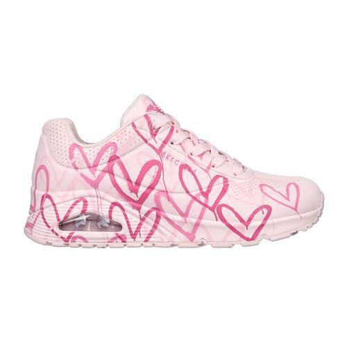 Zapatillas mujer Skechers Uno-spread The Love Rosa