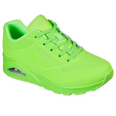 Skechers Street UNO Night Shades Sneakers Damen 73667 neon grün