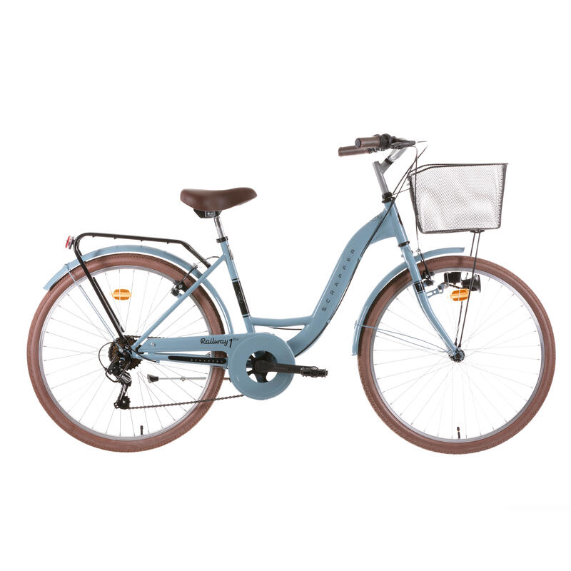Scrapper City Bike 26” Roda 6 Velocidades Azul Claro