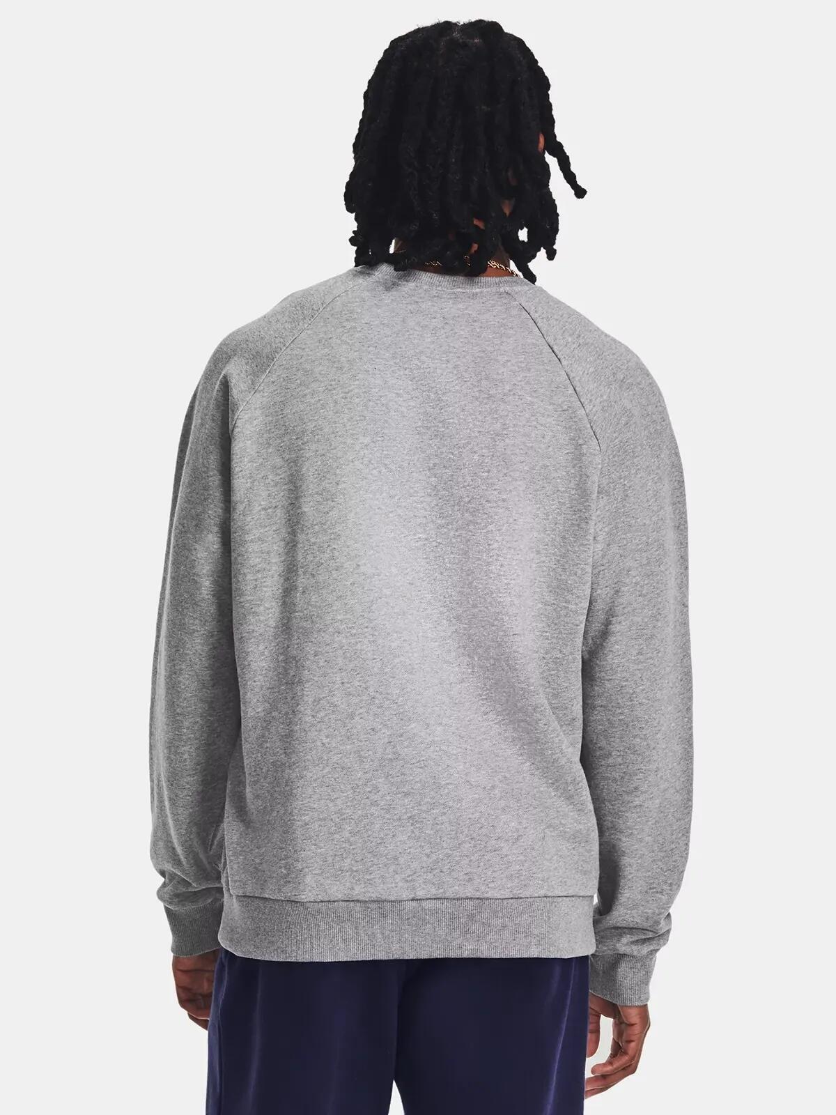 Under Armour Unisex Soft Rival Crewneck Fleece Sweatshirt - Grey 2/6