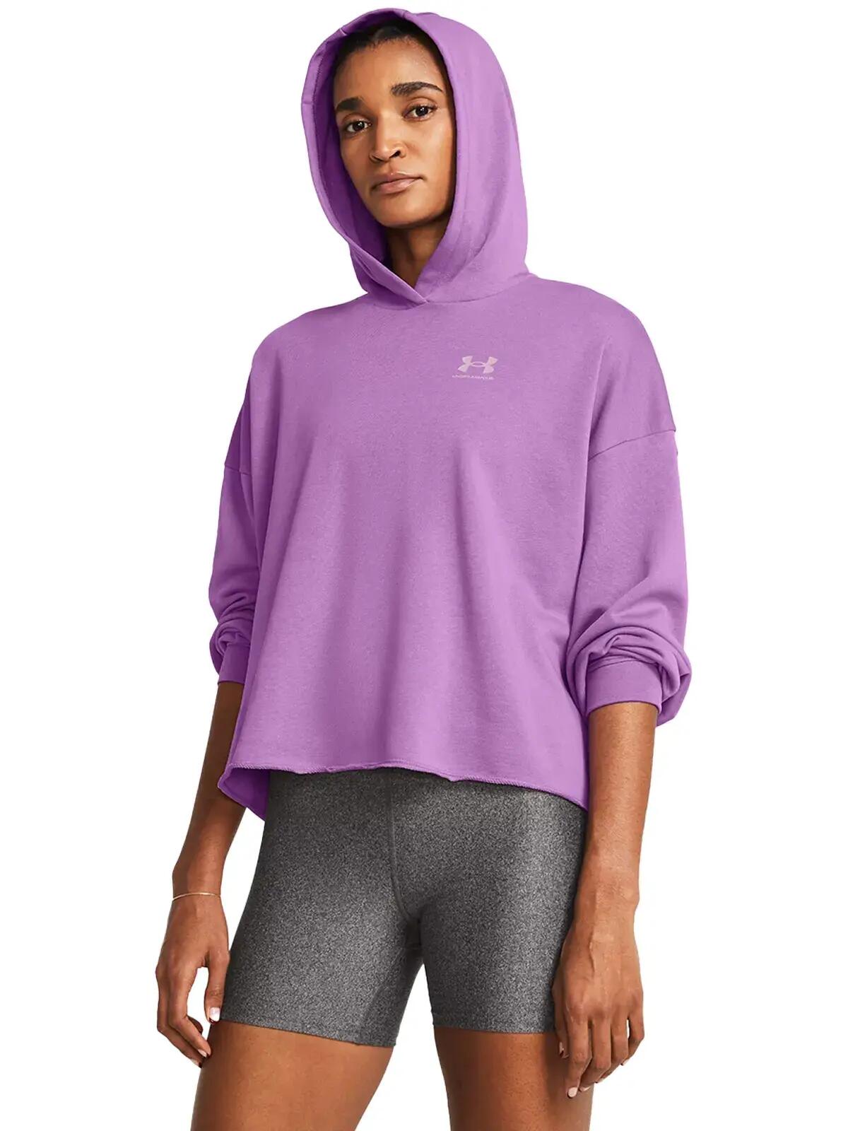 "Rival" Kapuzenpullover für , Frottee, Übergroß Damen Violett 5/5