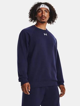 Sweat polaire Under Armour Rival Fleece Crew bleu homme