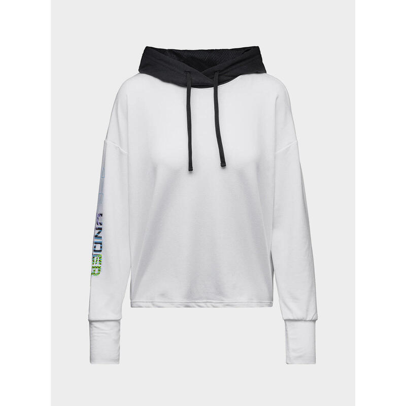 UA Rival Terry Geo Hoodie Biały S