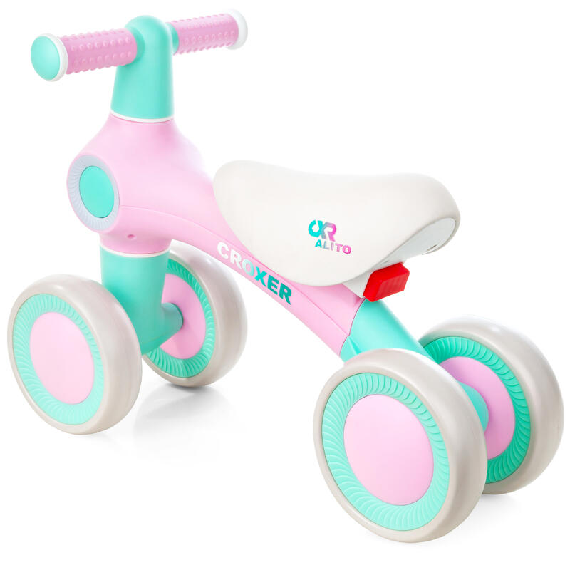 Bicicleta fara pedale Balance Bike CROXER Alito, Turcoaz/Roz, Copii