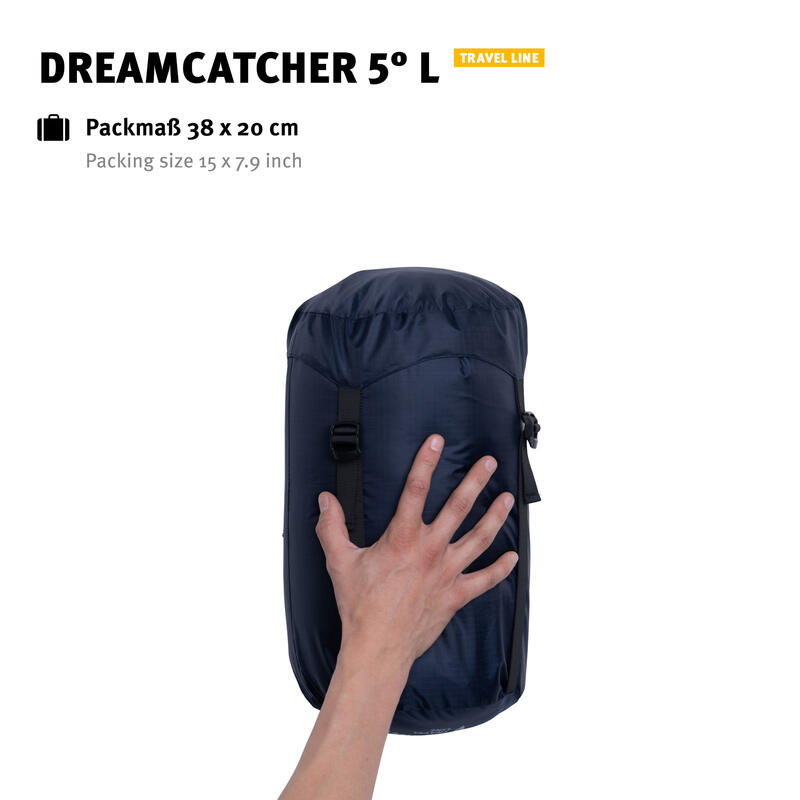 Sac de couchage d'hiver Dreamcatcher 5°C large coton