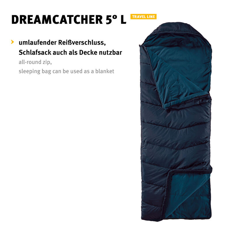 Deken slaapzak Dreamcatcher 5°C winterslaapzak breed katoen