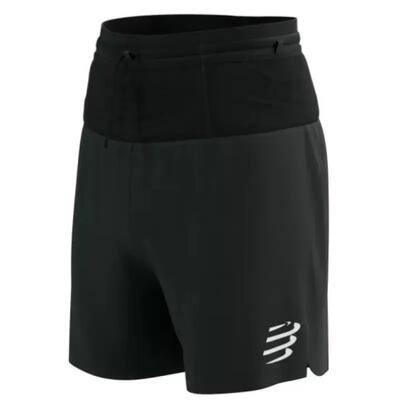 Compressport trail racing 2-in-1 shorts zwart