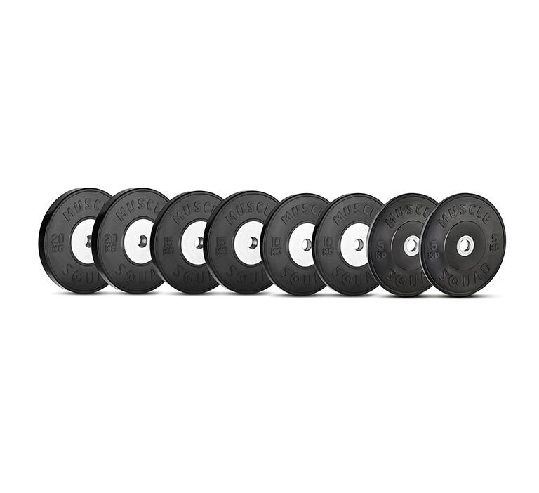 Competition Metal Core Bumper Olympic Weight Plate Set 100KG 1/5
