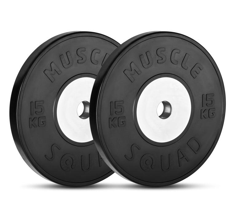 Competition Metal Core Bumper Olympic Weight Plate Set 100KG 4/5
