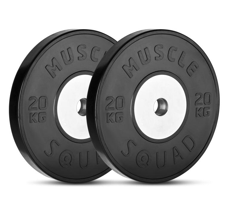 Competition Metal Core Bumper Olympic Weight Plate Set 100KG 5/5