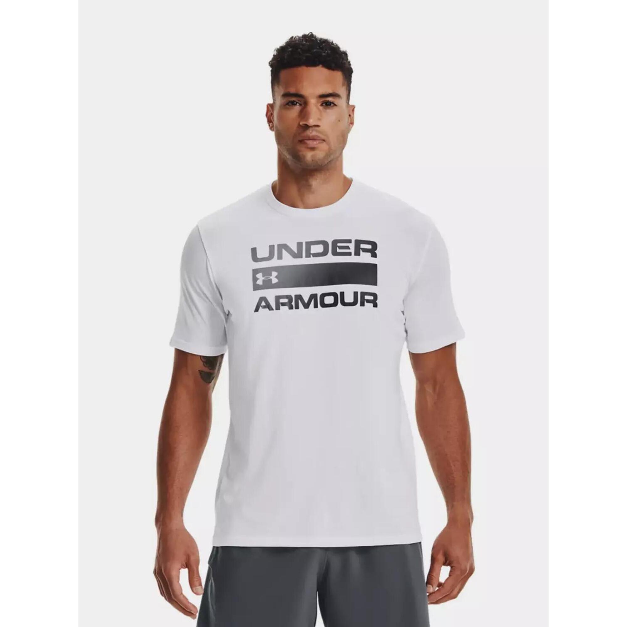 Under Armour - T-shirt Under Armour Modèle 1329582-100 Pour Unisexe - T-shirt Manches Courtes - Blanc - Decathlon
