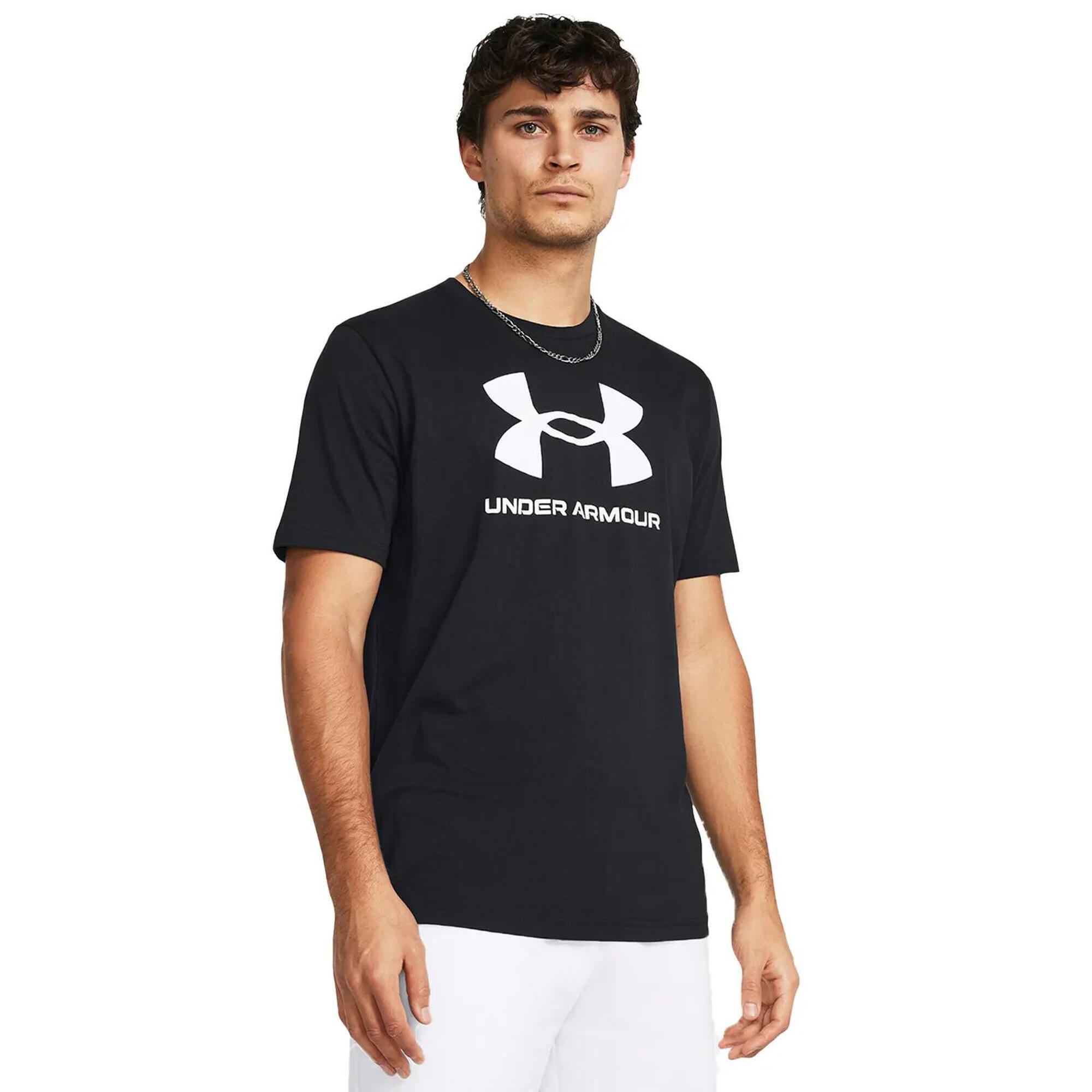 Under Armour - T-shirt Under Armour Sportstyle Logo Update Pour Hommes - T-shirt Manches Courtes - Noir - 44 L - Decathlon