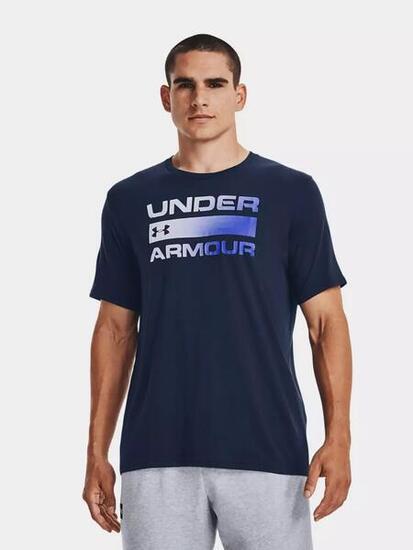 Maglietta Logo Uomo Under Armour Blu Navy
