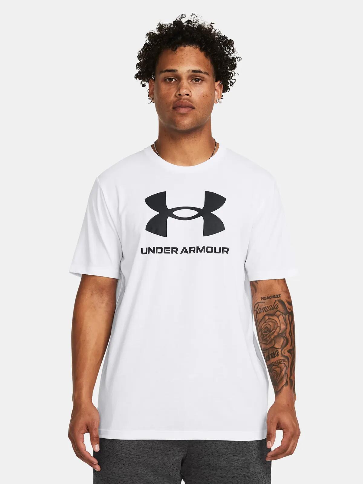 Camiseta Sportstyle Logotipo para Hombre Blanco 2/5