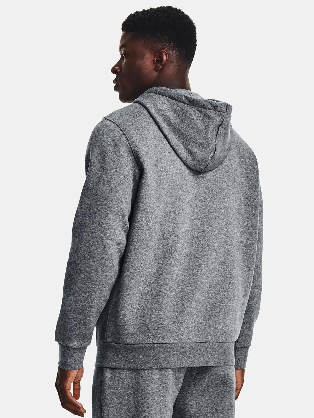 Bluza fitness męska UNDER ARMOUR Icon Fleece Full-Zip Hoodie z kapturem 3/7