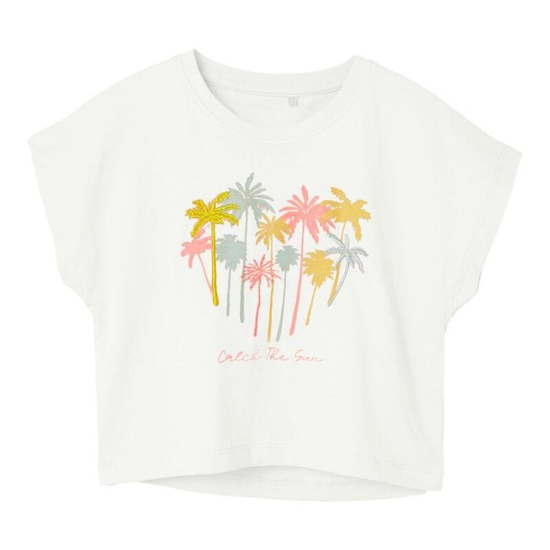 CAMISETA NIÑA NAME IT NKFHARIKKE. Bright white 13229251