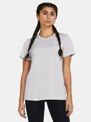 Dames t-shirt ua tech™ twist under armour zwart en wit