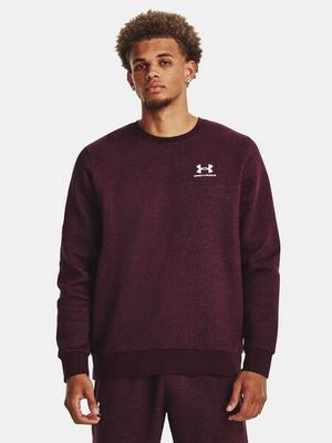 Under armour essential fleece herensweater met ronde hals