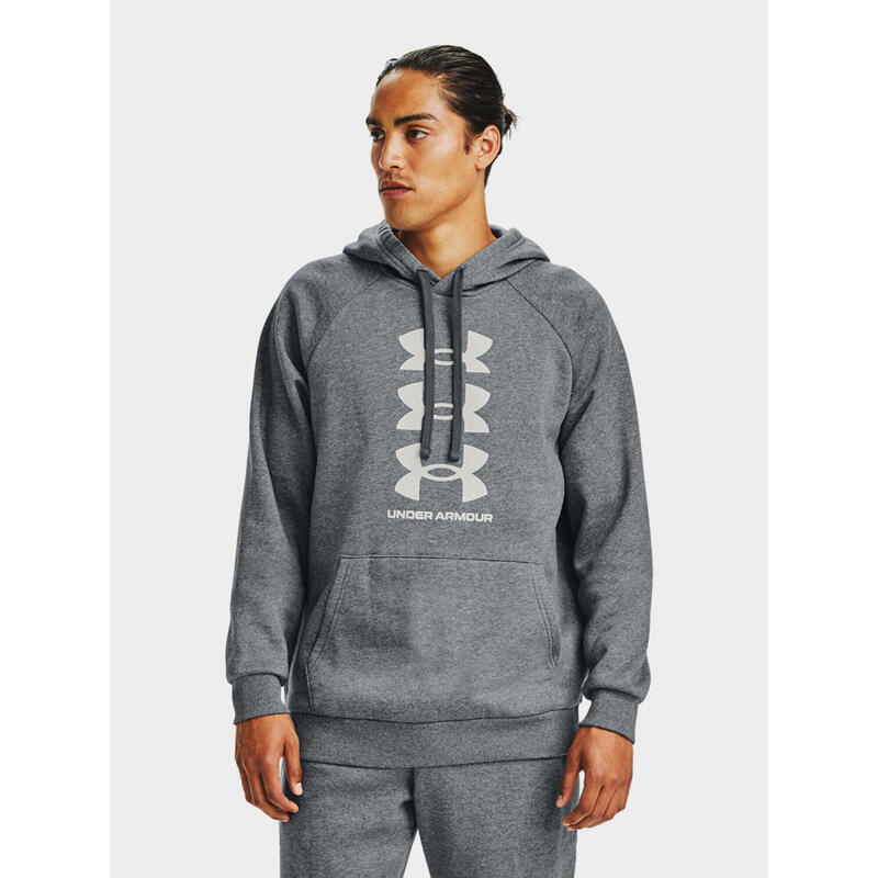 Bluza fitness męska UNDER ARMOUR Rival Fleece 3 Logo z kapturem