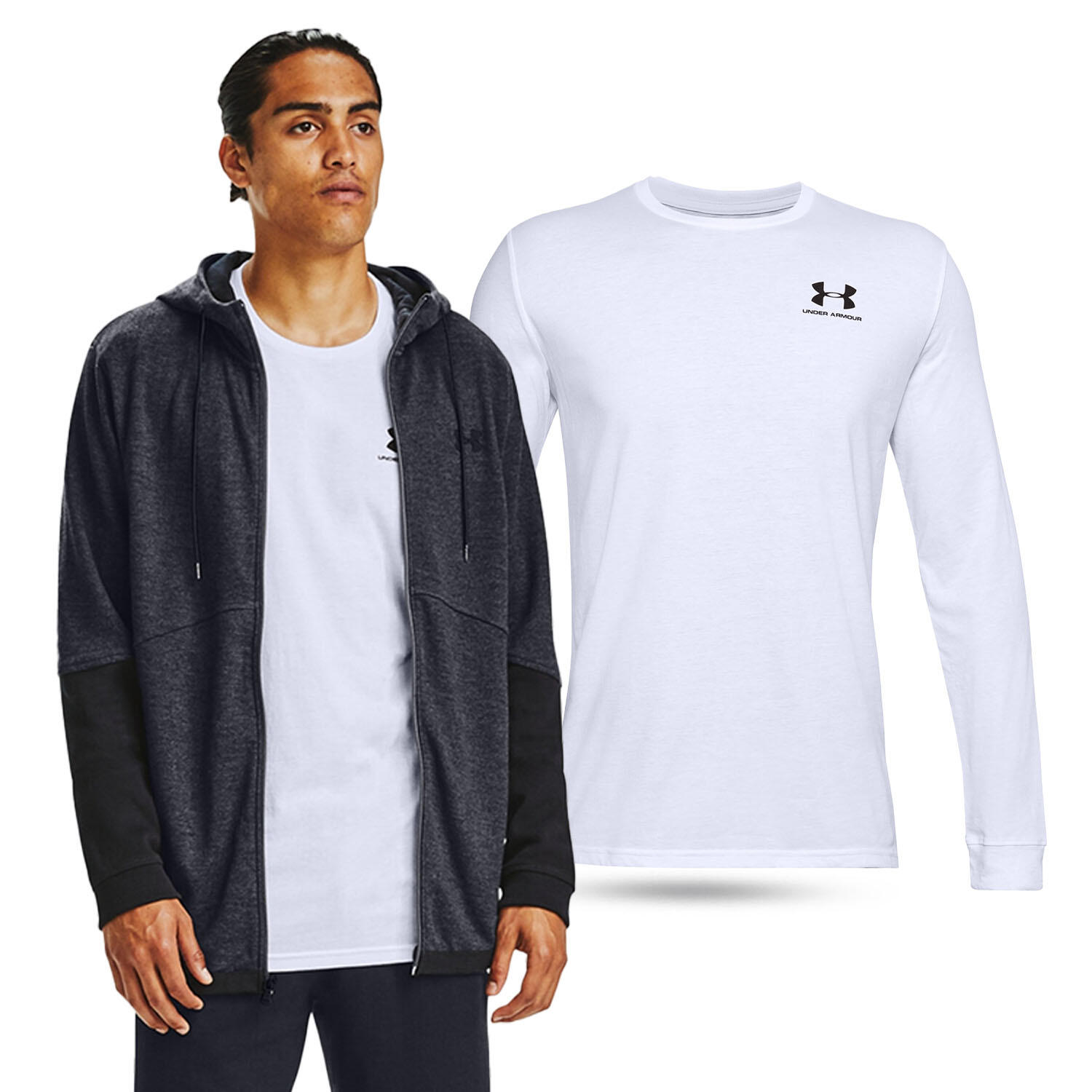 Under Armour - T-shirt À Manches Longues Pour Homme Under Armour, Blanc - T-shirt Manches Longues - Blanc - Decathlon