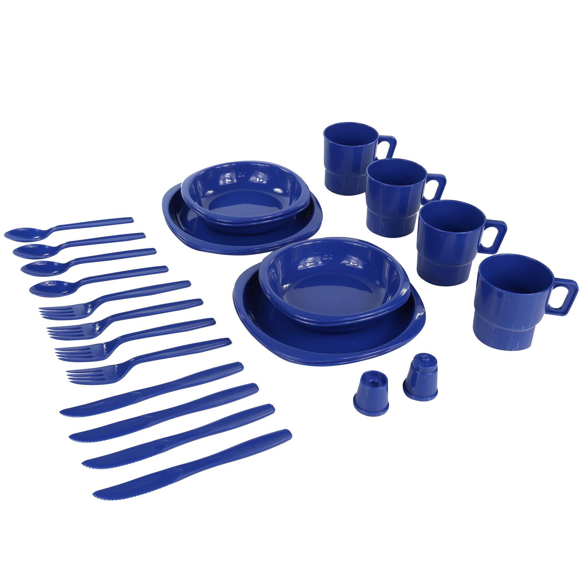 REGATTA 4 Person Adults' Camping Picnic Set - Oxford Blue