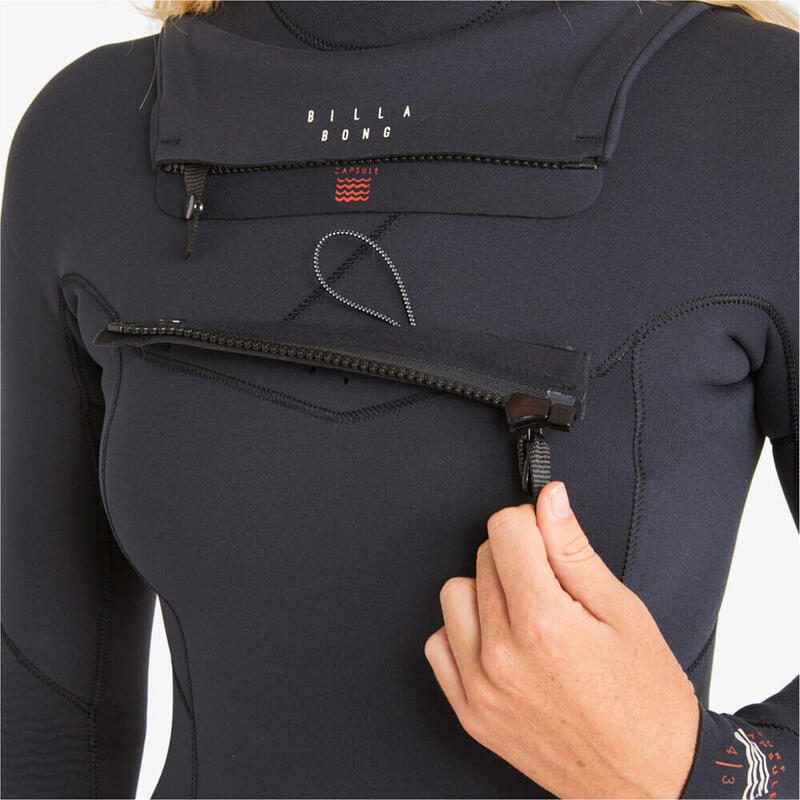 Femmes Salty Dayz 4/3mm GBS Chest Zip Combinaison Néoprène