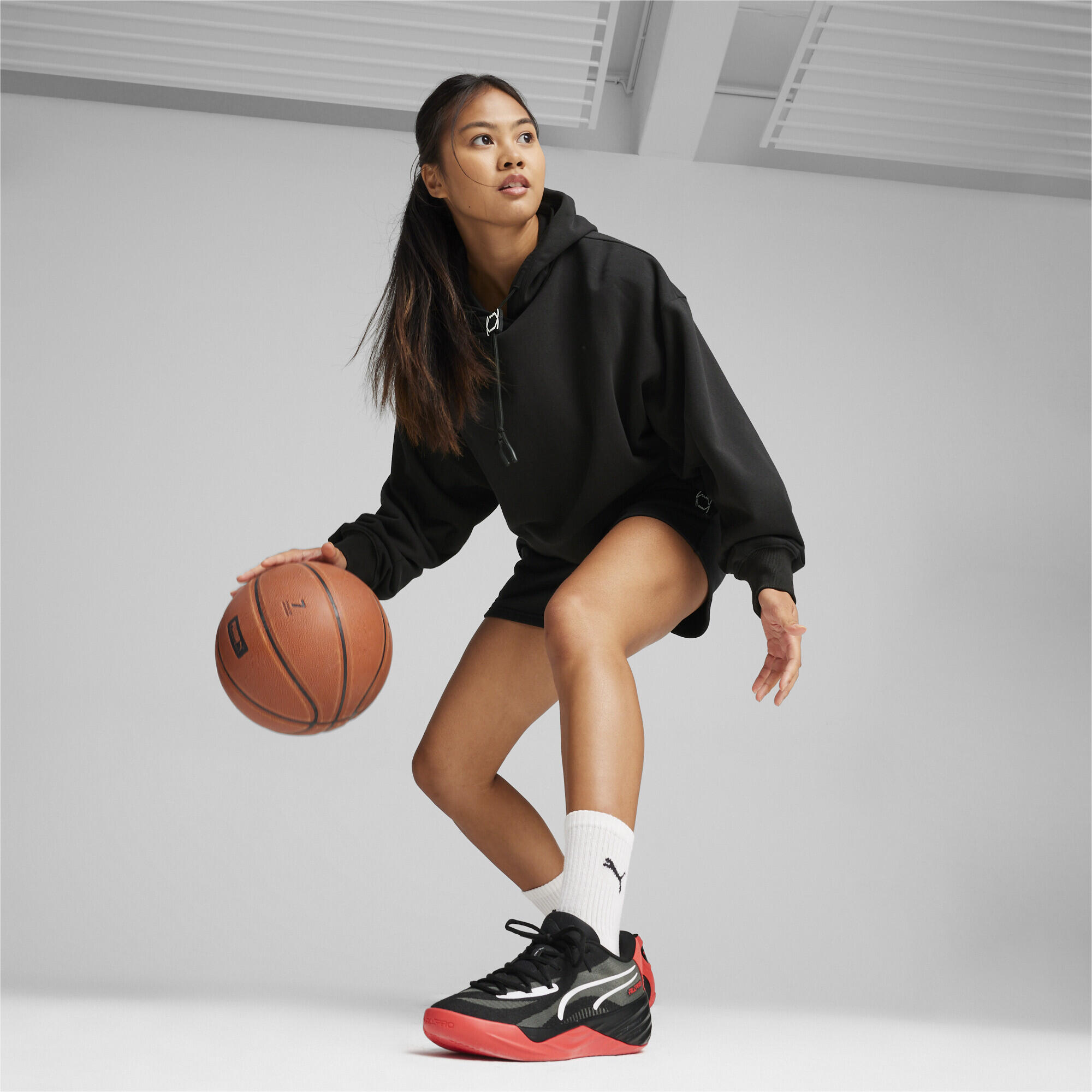 All-Pro NITRO basketbalschoenen PUMA Black Active Red 3/7