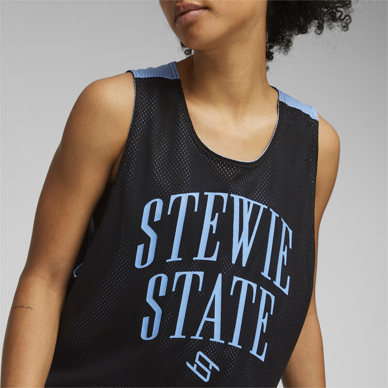 STEWIE x WATER basketbalshirt voor dames PUMA Black Day Dream Blue
