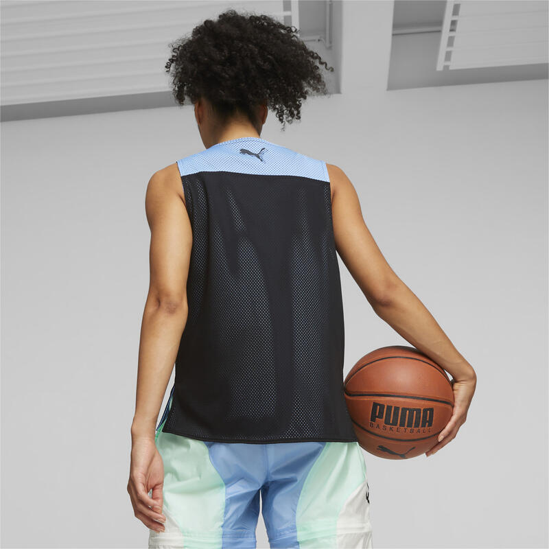 STEWIE x WATER basketbalshirt voor dames PUMA Black Day Dream Blue