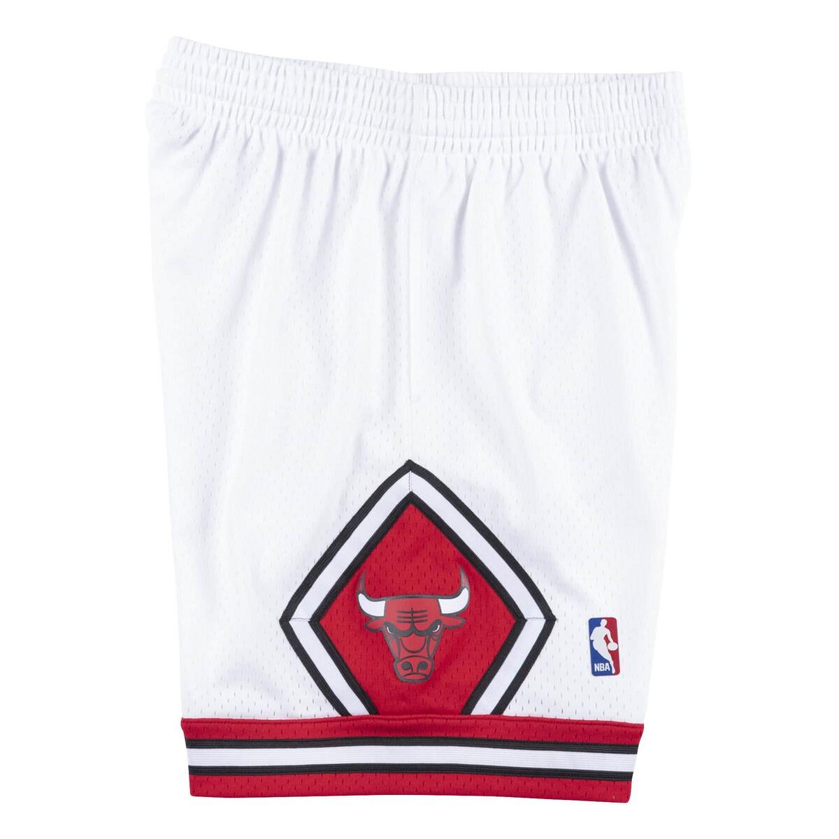 Short NBA Chicago Bulls 1997-98 Mitchell & Ness Swingman Blanc pour Homme 4/4