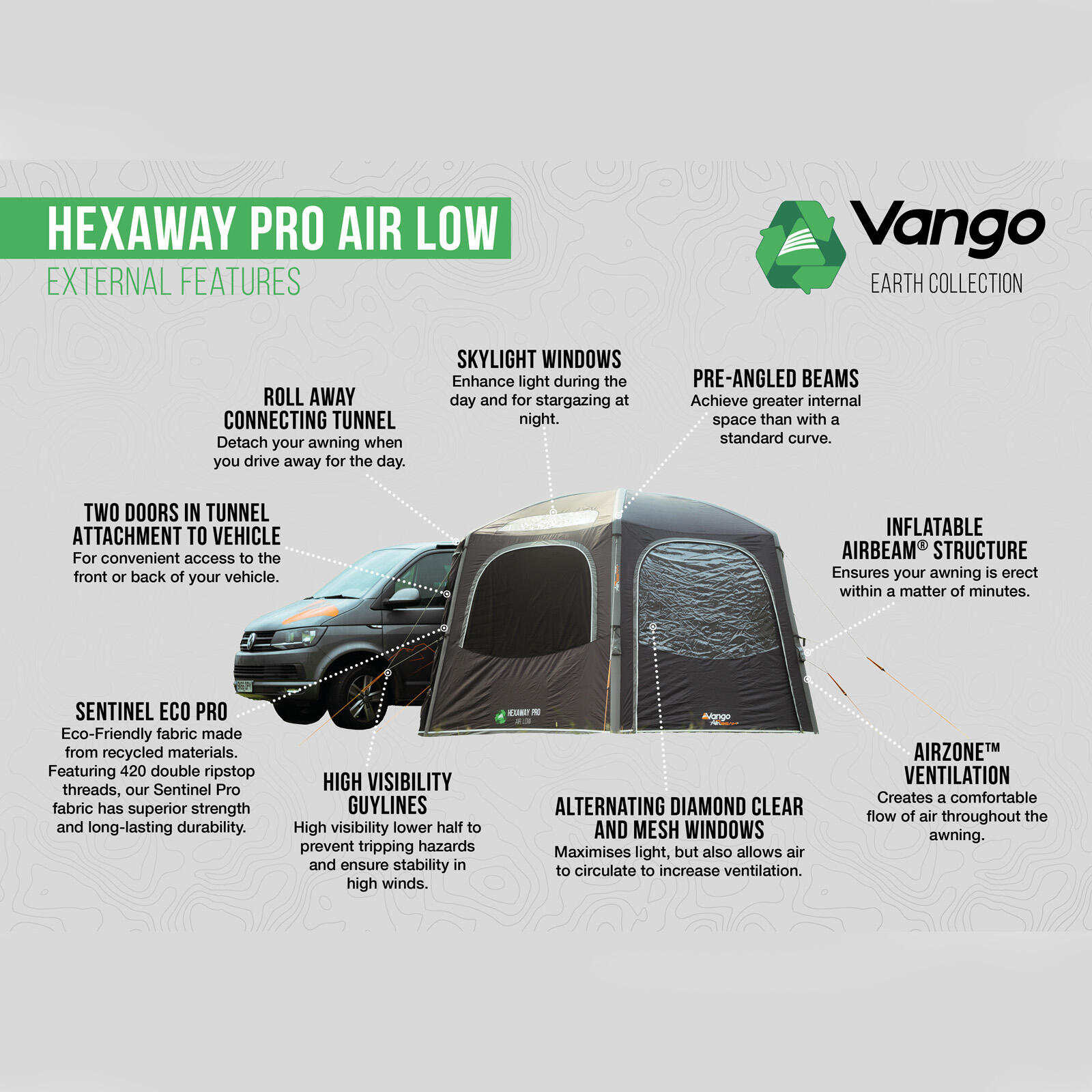 Namiot kempingowy HexAway Pro Air Low 2/7