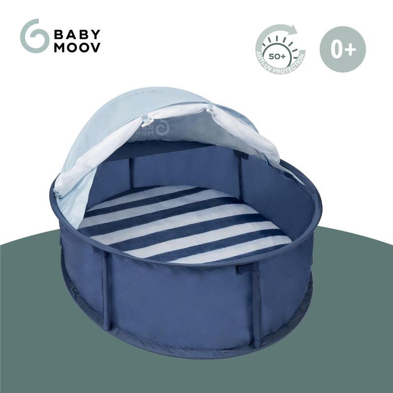 Abri solaire UPF50+ instantané moustiquaire bébé - Bleu