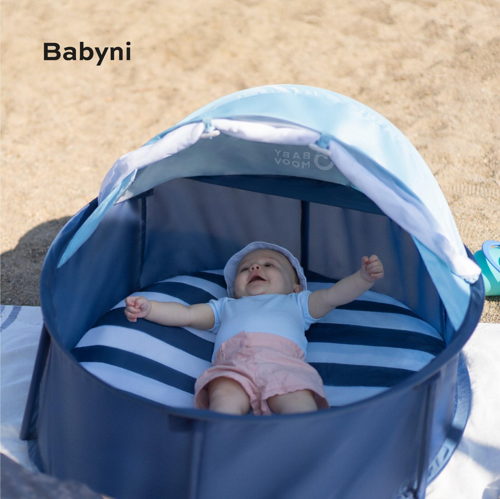 Tente anti-uv abri haute protection moustiquaire piscine à balle bébé - Bleu 2/8