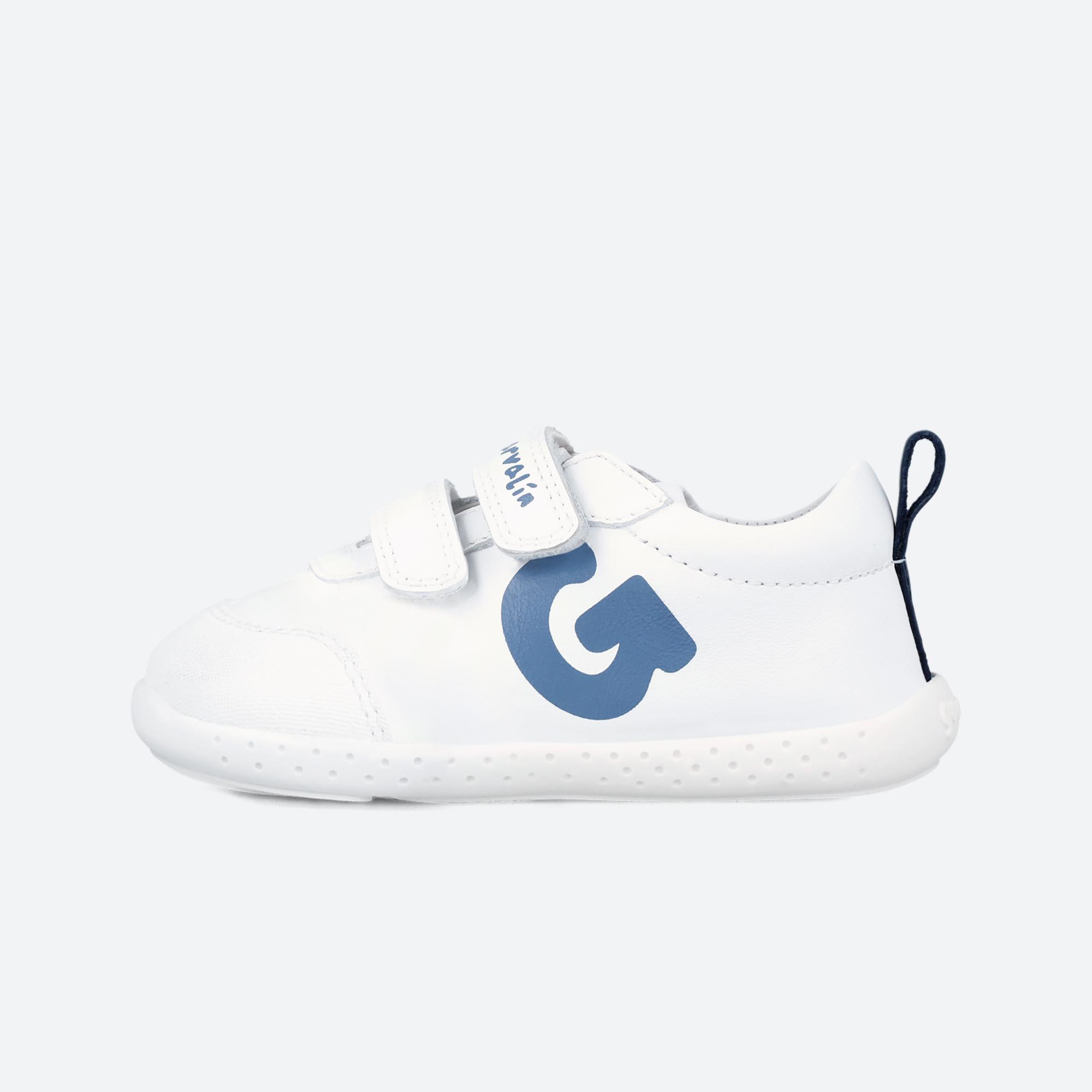 Zapatillas Bebé Garvalin 242320A Blancas Cierre Adherente 4/6