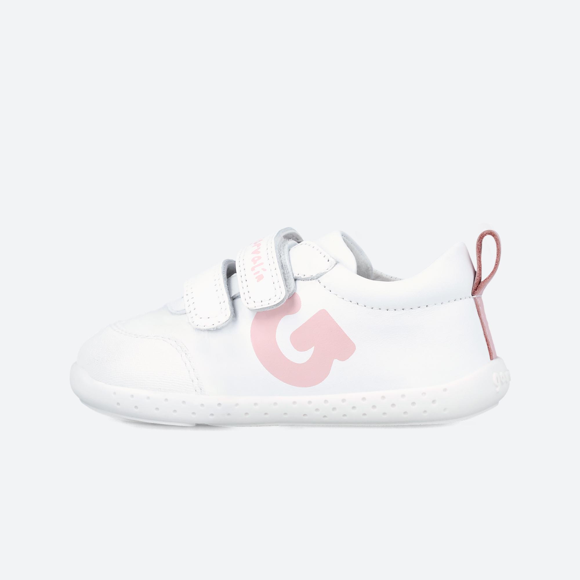 Zapatillas Bebé Garvalin 242320B Blancas Cierre Adherente 4/6