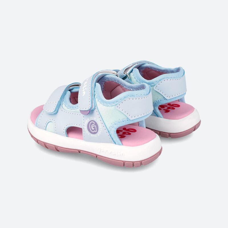 Sandalias Niños Garvalin 242817C Azules Doble Cierre Adherente