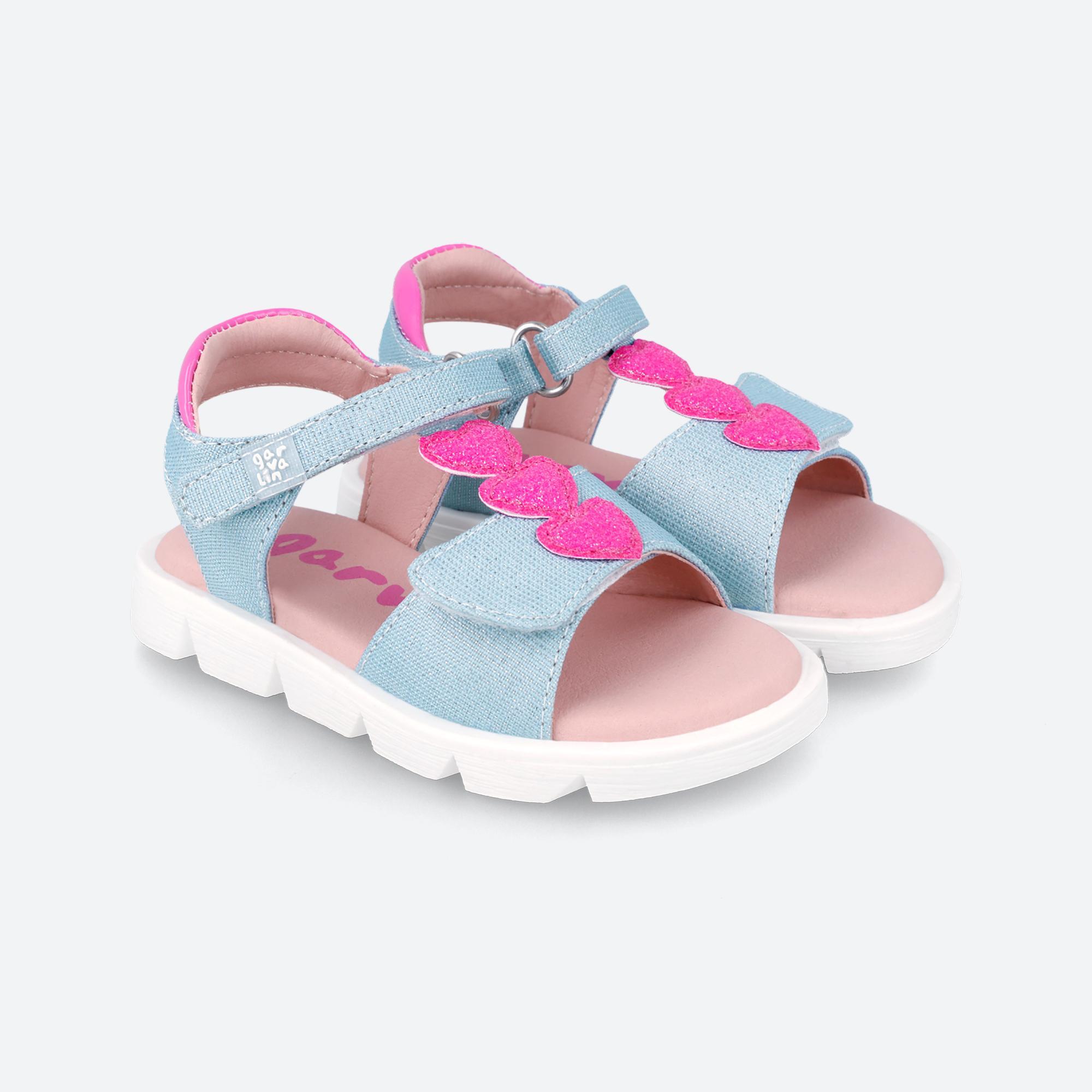 Sandalias Niños Garvalin 242400A Azules Doble Cierre Adherente 2/6