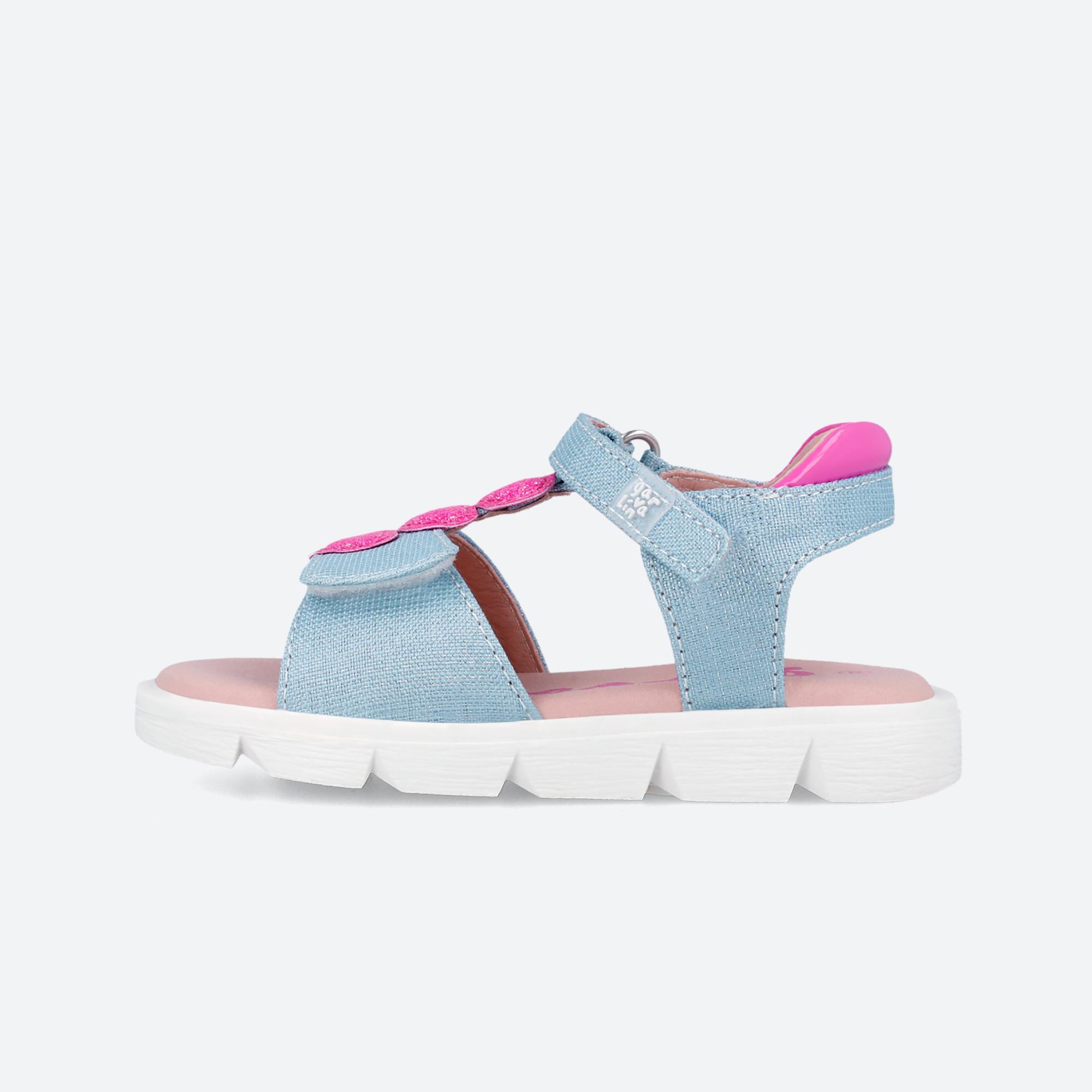Sandalias Niños Garvalin 242400A Azules Doble Cierre Adherente 5/6
