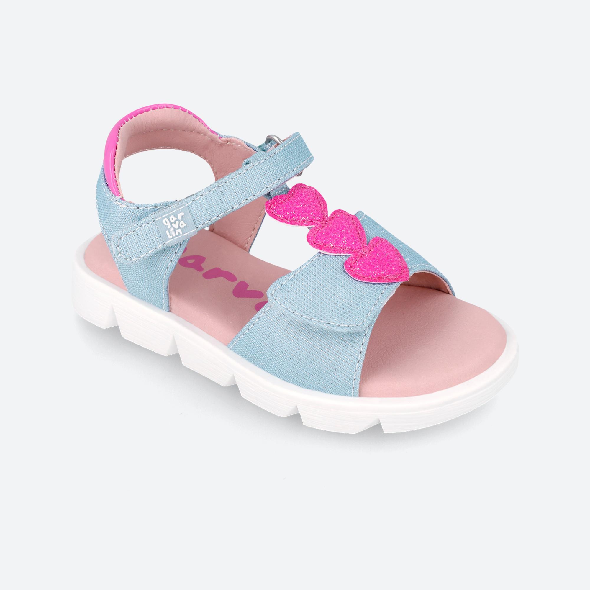 Sandalias Niños Garvalin 242400A Azules Doble Cierre Adherente 4/6