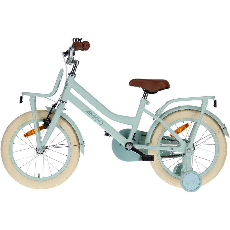 AMIGO Vélo fille Bella 16 Pouces 26 cm Fille Frein à rétropédalage Vert
