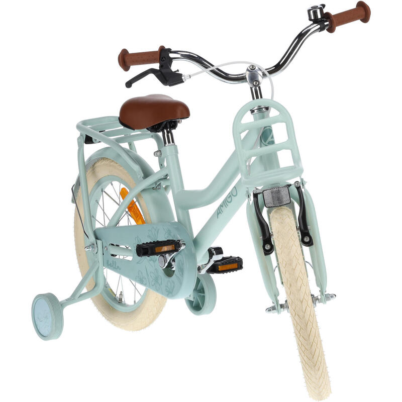 AMIGO Vélo fille Bella 16 Pouces 26 cm Fille Frein à rétropédalage Vert